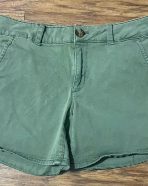 American Eagle Outfitters Green Jean Shorts thumbnail 1