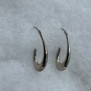 Sterling Silver teardrop style hook pierced earrings. thumbnail 2
