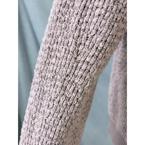 Free People By Your Side Mauve Chunky Cowl Neck Oversized Sweater Small thumbnail 9