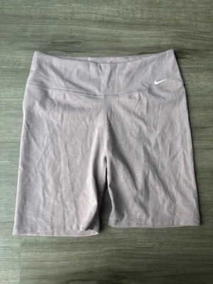 Nike One Women's Mid-Rise 7" Biker Shorts Heather Mauve thumbnail 2