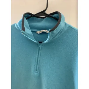 Old Navy Women's 1/4 Zip Fleect Pullover Top Collar Size Large Blue thumbnail 2