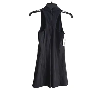 Outdoor Voices Zoom Bloom Dress Women XS Black Athleisure Mock Neck Mini W401879 thumbnail 5