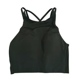 Lululemon Like a Cloud High Neck Longline Sports Bra Size 2 Green Gym Workout thumbnail 2