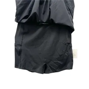 NWT Halara Breezeful Square Neck Active Dress M Black Built In Shorts Pockets thumbnail 9