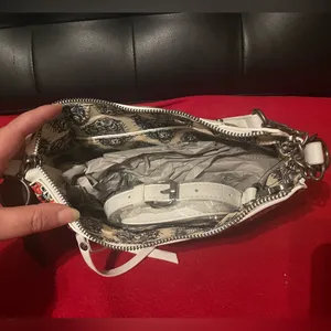 Ed Hardy Tattoo Print Shoulder Bag - Red and White thumbnail 6
