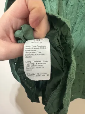 J.Crew green eyelet cotton mini shirtdress thumbnail 6