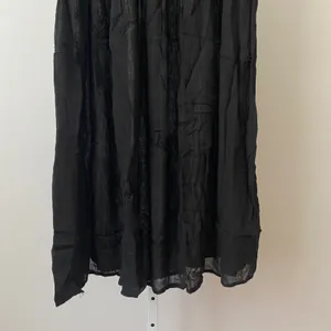 Mamta Boho Flowy Beachy Relaxed Shabby Maxi Skirt One Size Black thumbnail 3