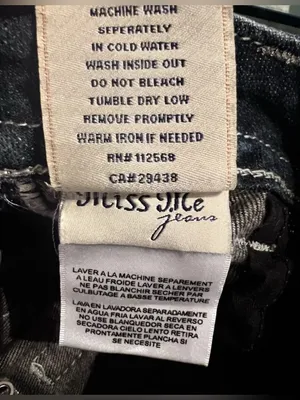 MISS ME Low Rise Boot Cut Jean Dark Wash Denim Sz 28 Flap Pockets JW5180B7 Y2K thumbnail 11