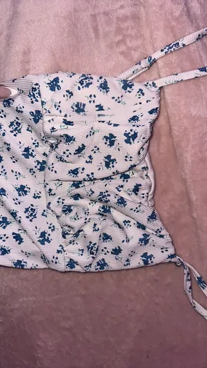 Floral pattern dress Blue thumbnail 4