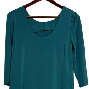 Rosie Pope Audra Maternity 3/4 Sleeves Mini Dress Scoop Back Back XS Ocean thumbnail 6