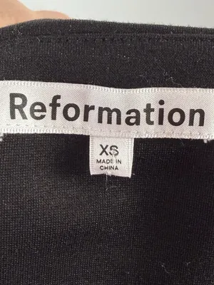 Reformation Prunella Knit Strapless Ruched Mini Dress‎ in Black Size XS thumbnail 8