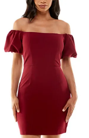 Pear Culture Maroon Mini Dress thumbnail 1