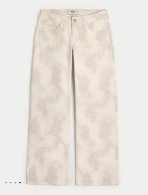 Low rise doe print hollister pants thumbnail 1