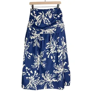 NWT ZARA Floral Tropical Printed Midi Skirt Sz Small Pleated Side Slit thumbnail 3