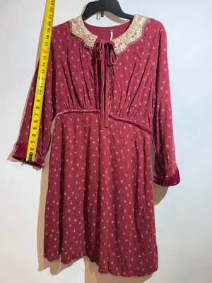Free People Delfina Black Lace Peter Pan Collar Cutout Mini Dress Size M thumbnail 4