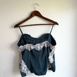 NEW Free People Intimately Womens Camisole Neon Nights Cami Turquoise Size XL thumbnail 3