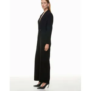 Babaton Innovator Jumpsuit Size XS Black Tailored Wide Leg Minimalist Chic‎ thumbnail 4