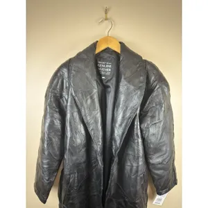 Vintage Maxam Women’s Black Lambskin Leather Jacket Italian Mosaic Size M NWT thumbnail 2