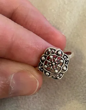 ring band sterling silver 925 beautiful unique lot a2 size 5 1.52g thumbnail 1