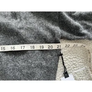ASTR The Label Long Sleeve Faux Wrap Wool Blend Sweater Top Gray Size S thumbnail 11