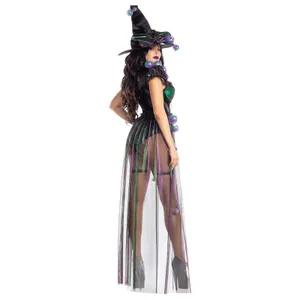 NEW Party King Bad Potion Witch Sexy Halloween Costume Size XL thumbnail 4