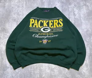 Vintage 1996 Green Bay Packers Super Bowl Champions 97’ Heavyweight Cotton Crewneck Sweatshirt thumbnail 1