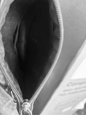 Coach Black and Tan Signature Canvas Wristlet thumbnail 8