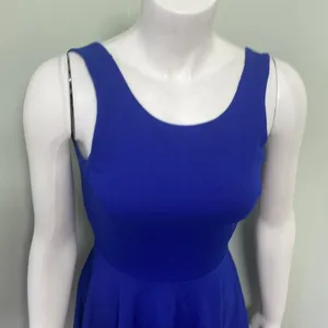 Amanda Uprichard backless blue skater dress thumbnail 5