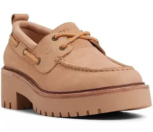 Sperry AO 2-Eye Lug Boat Shoes Tan Bronzer Women’s Size 9.5 Platform Leather thumbnail 1