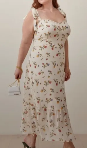Reformation Nikita Dress Size: 18 Noemi Floral Print Ruffle Feminine thumbnail 1