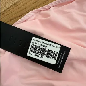 Lioness - Rendezvous Strapless Midi Dress in Blush Pink thumbnail 3
