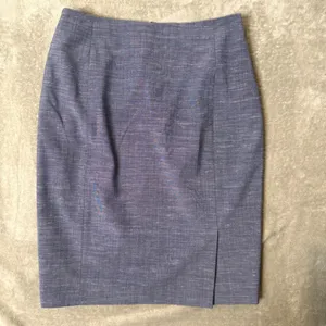 Antonio‎ Melani Blue Wool Blend Slub Pencil Skirt Size 6 Lined Career Office thumbnail 7