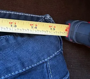 Guess Los Angeles Wide Leg Dark Low Waist Blue Jeans Sz 29 thumbnail 10