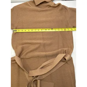 Kittenish Neutral Territory Oversized Ribbed Tan Mini Sweather Dress Size XS thumbnail 9