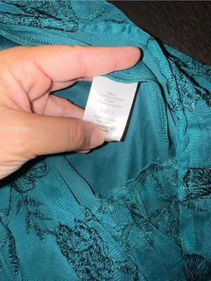 Altar'd State Roxanne Teal Green Floral Lace Layered Maxi Dress thumbnail 7