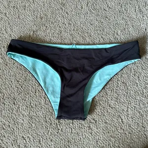 NWOT L*Space reversible bikini bottoms charcoal seafoam thumbnail 2