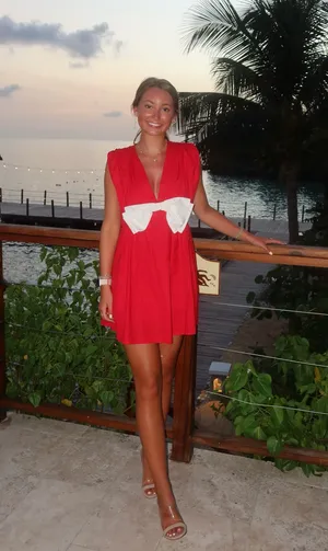 Red Bow Romper Boutique Cut-Out thumbnail 2