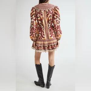 Farm Rio Long Sleeve Button Front Minidress, Small, $260 thumbnail 2