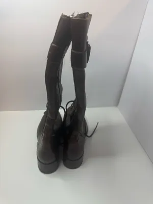 B.O.C. Brown Leather Tall Riding Boots Size 9 thumbnail 2