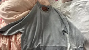 Open back sweatshirt Gray Size M thumbnail 1