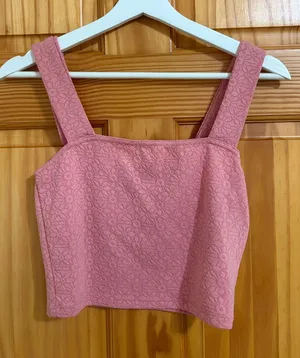 Roxy Size Small Pink Crop Top Tank Top thumbnail 1
