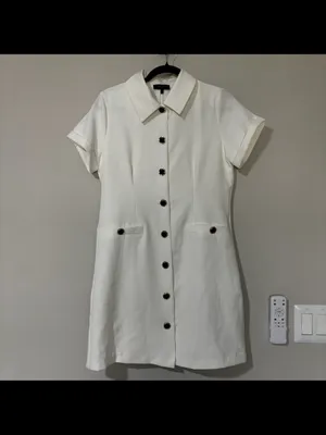 Ted Baker Laguna Scuba Knit Dress Button Up Size S thumbnail 3