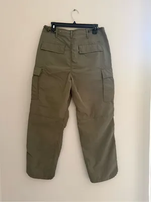 American Eagle Outfitters Olive Cargo Pants thumbnail 3