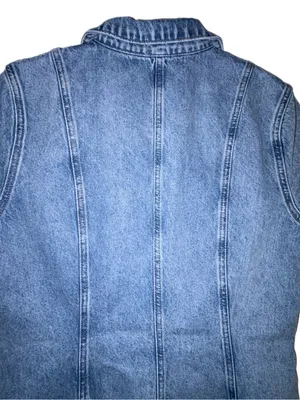 Anthropologie Pilcro Short-Sleeve Denim Button-Front Mini Dress Size 14 thumbnail 8