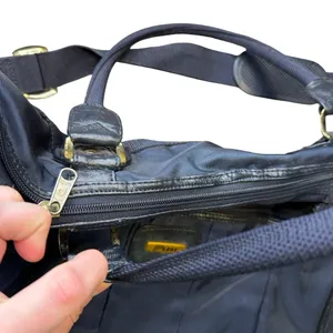 🧳 Vintage LEAT Nylon Travel Duffel Weekender Carry-On Shoulder‎ Bag 🧳 thumbnail 5