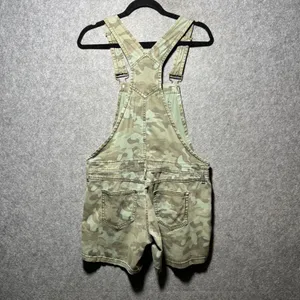 LEI Camo Print Shortall Overalls Green Camouflage Stretch Bibs Size M thumbnail 6
