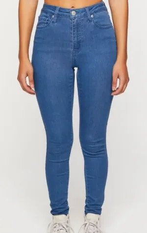 Forever 21 Blue High Rise Skinny Denim Jeans #Pk thumbnail 1