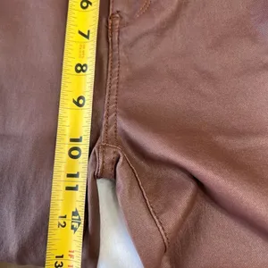 Edikted Brown Luna Faux Leather Midrise Flared Jeans Small Women thumbnail 9
