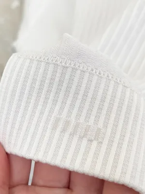 Lululemon Rest Less Cropped Half Zip, Rib White thumbnail 6
