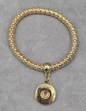 Gold Charm Dangle Elastic Stretch‎ Bead Bracelet Boho Retro Fashion Jewelry thumbnail 1